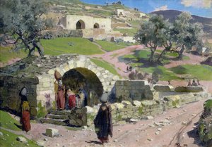 De Maagdelijke Bron in Nazareth door Vasilij Dmitrievich Polenov